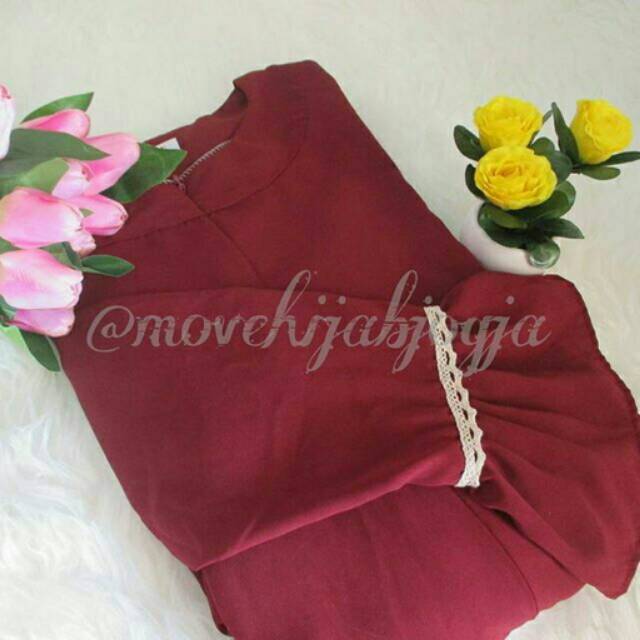 Gamis Polos Syari Premium Wolfis