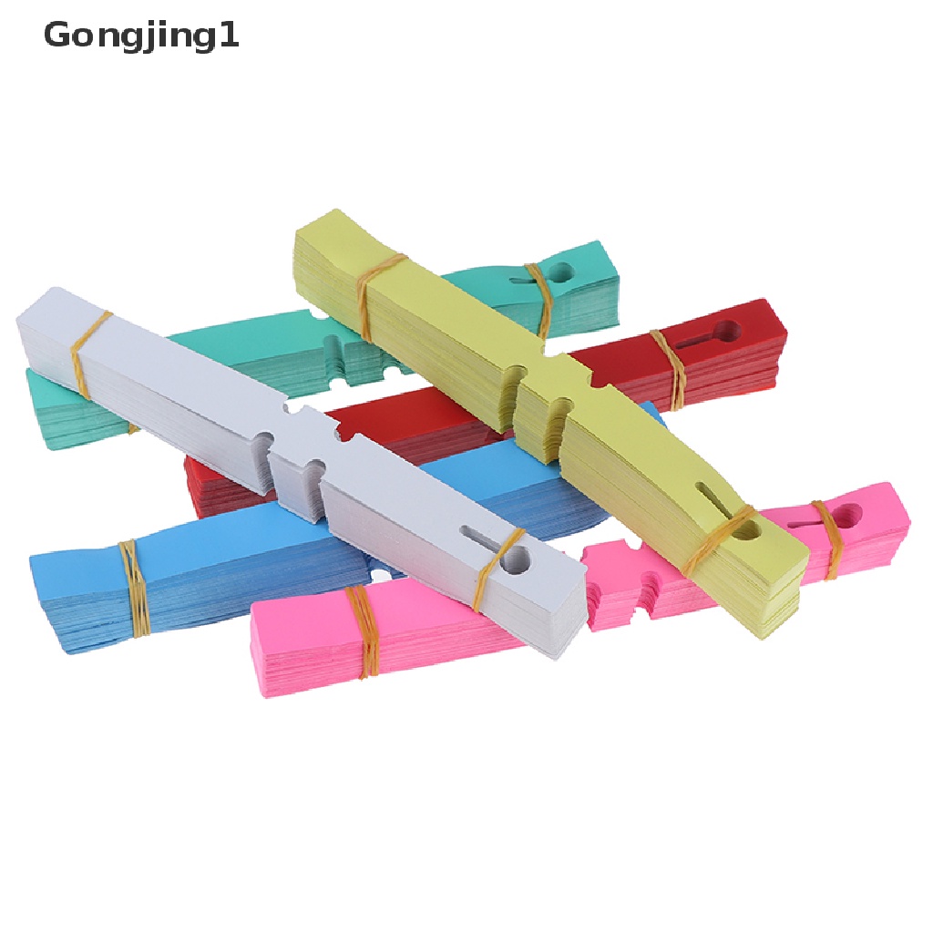 Gongjing1 100pcs / set Tag Label Nama Gantung Anti Air Untuk Tanaman / Pohon