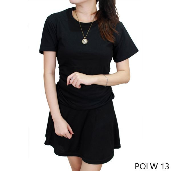 Kaos Polos Wanita Pendek - Oneck / Basic Tshirt Oneck 100% Cotton Combed - POL (COMB)