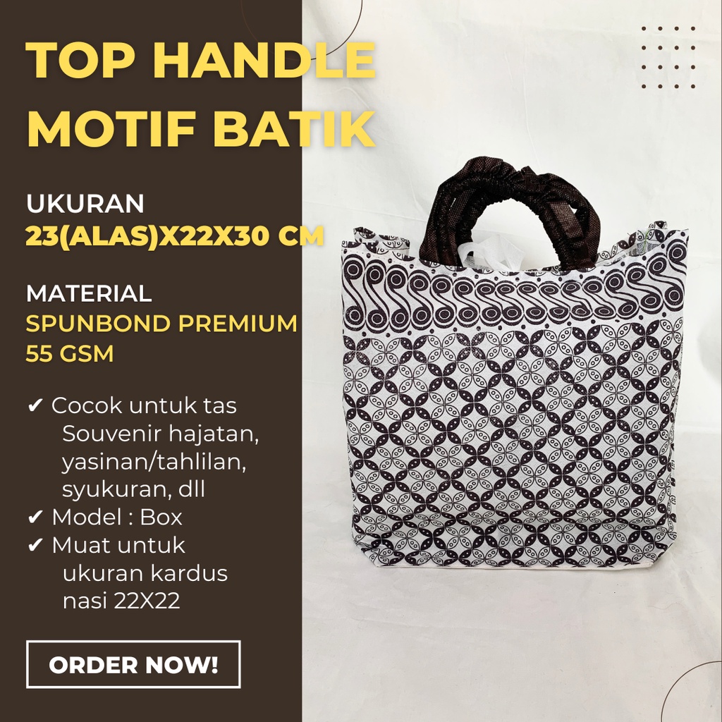 TAS HAJATAN TEBAL 22X22 / TAS HAJATAN MOTIF / TAS SOUVENIR YASIN TAHLIL / TAS BERKAT / TAS SPUNBOND 