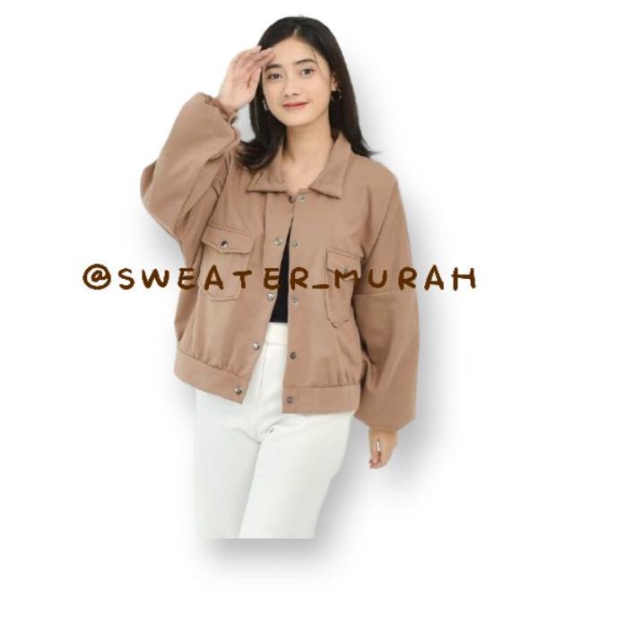 Olin Jaket Button Jaket Wanita