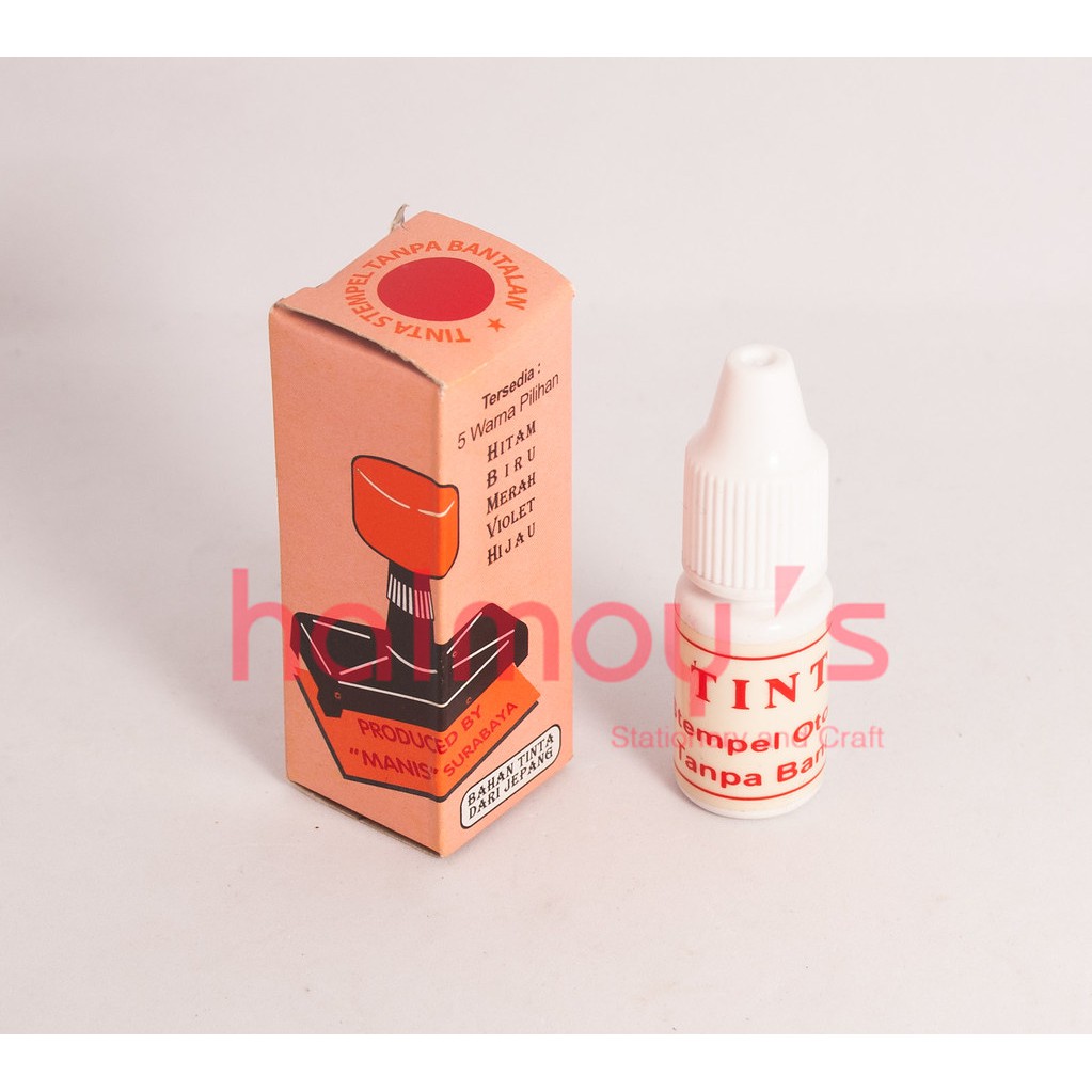 

TINTA STEMPEL OTOMATIS ( KEPALA MERAH ) / TINTA MANIS WARNA MERAH