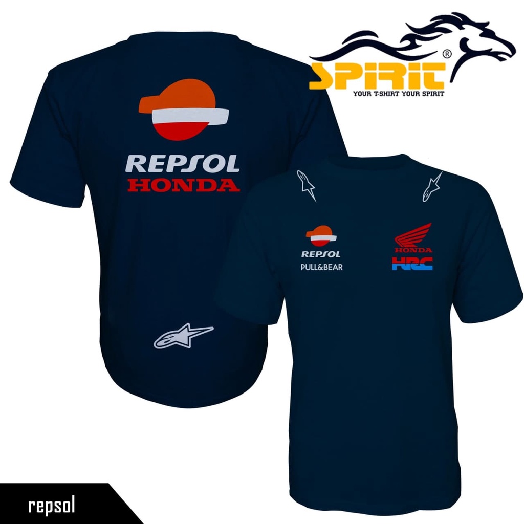 REPSOL HONDA T-Shirt-BAJUA KAOS DISTRO PRIA KAOS OTOMOTIF KAOS  REPSOL HONDA MOTO GP LENGAN PENDEK C