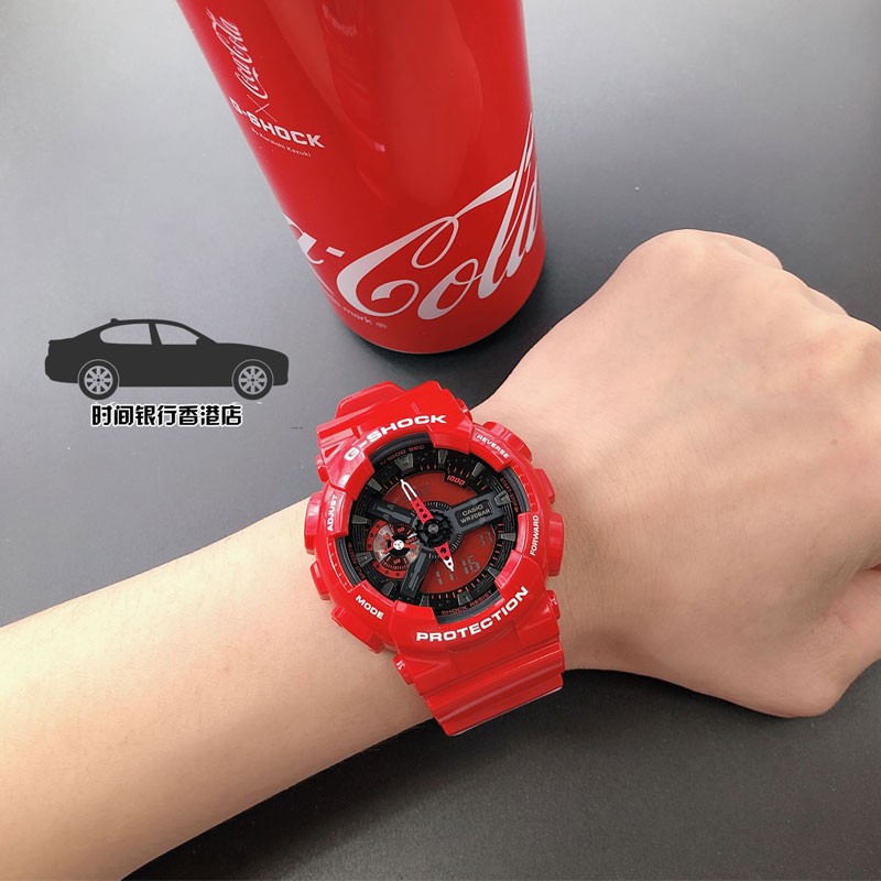 Jam Tangan Pria G-Shock GA110 GA-110 Coca Cola Japan Edition