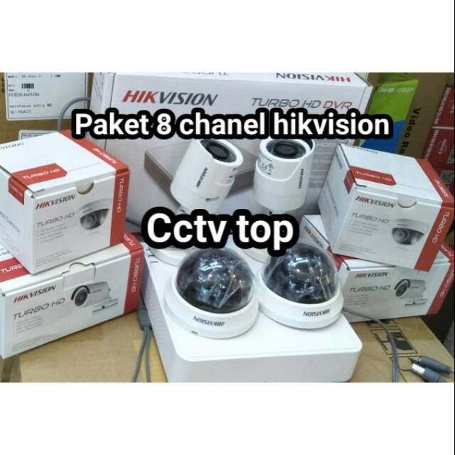 PAKET CCTV 8 CH FULL SET HIKVISION 2MP / FULL HD 1080P MURAH DAN HASIL DI JAMIN BERSIH DAN JELAS