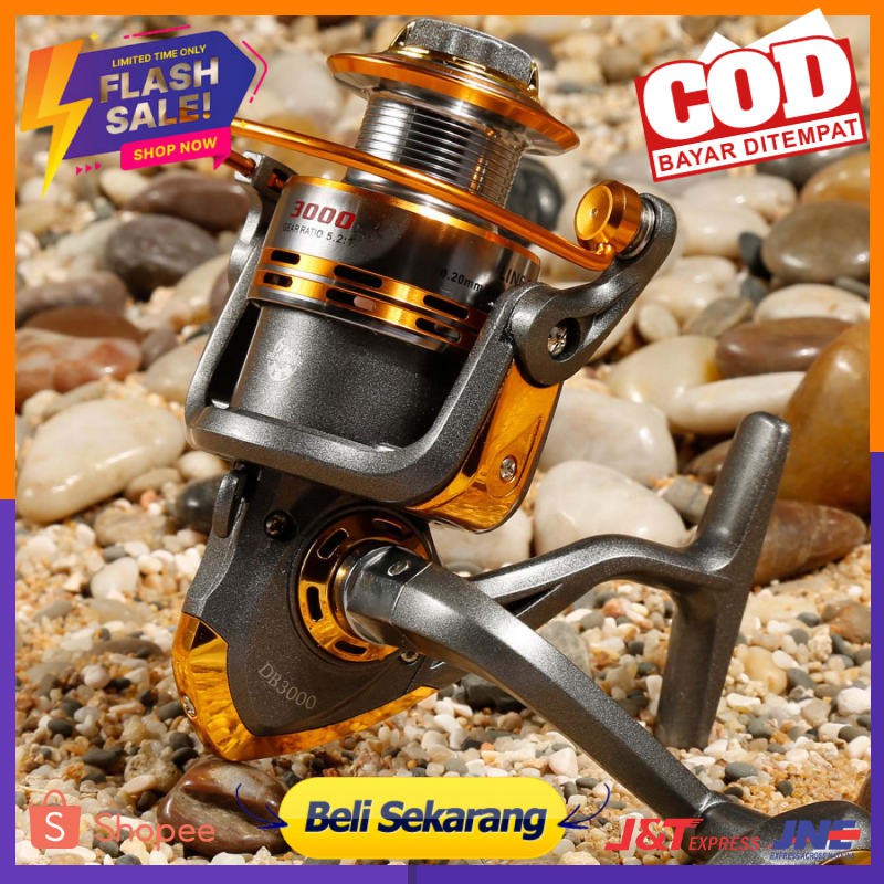 Debao Gulungan Pancing DB3000A Metal Fishing Reel 10 Ball Bearing