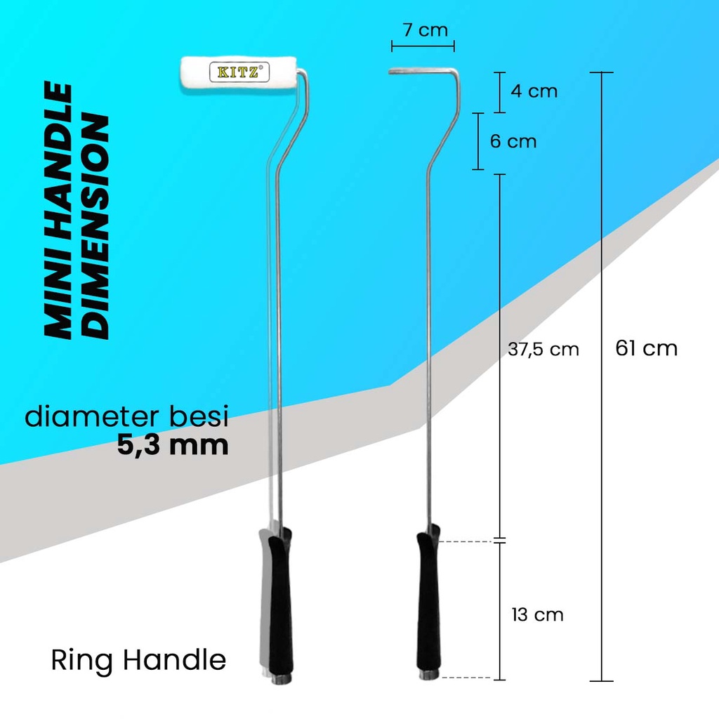 Kuas Mini Roller Roll Cat Tembok Kitz Murah jakarta