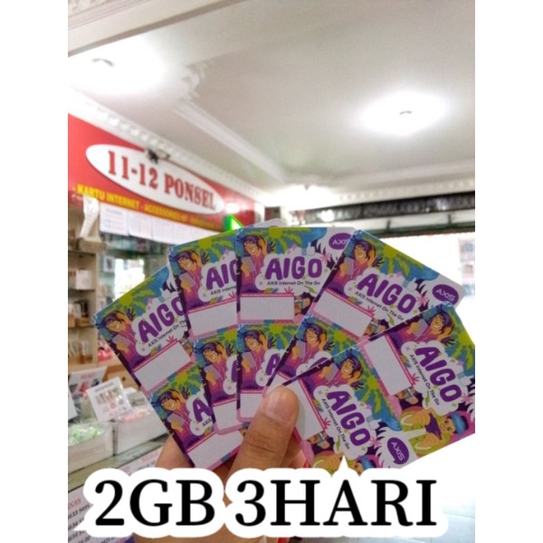 VOUCHER AXIS 2GB(3GB) 3HARI