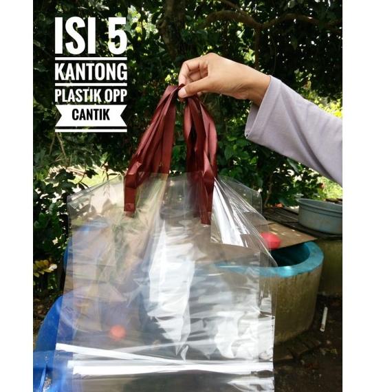 

NEW ARRIVAL Plastik opp buket 5pc sudah ada pita pegangan ♘ 866