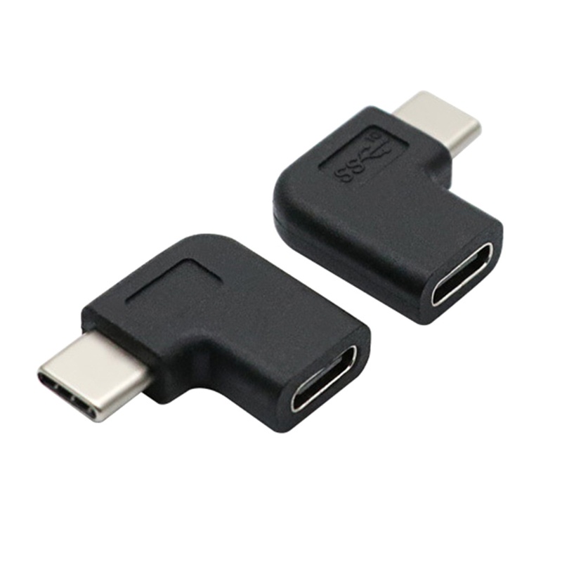 Btsg Tipe C USB3.1 Untuk M/F Sudut Kanan 90derajat USB Charging Extension Cable Adapter