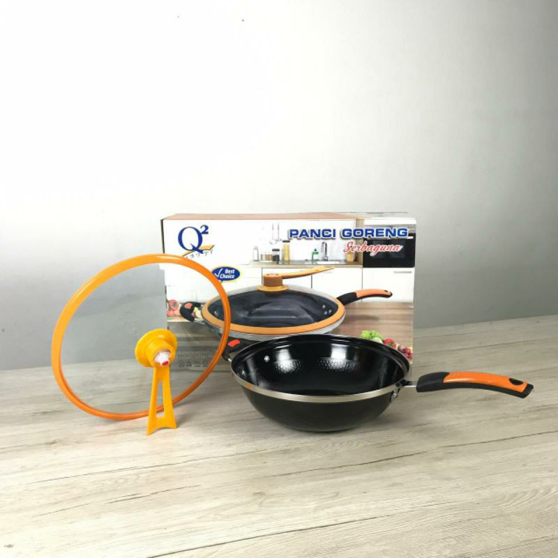 WOK PAN VACUM ENAMEL 32CM