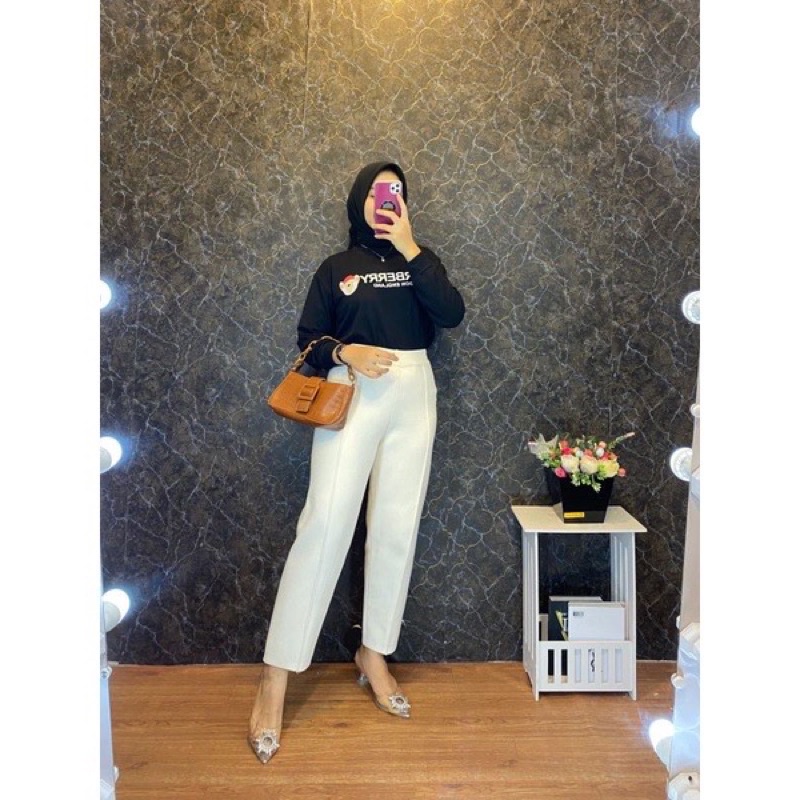 Riana Knit Pants / Celana Rajut Import Wanita