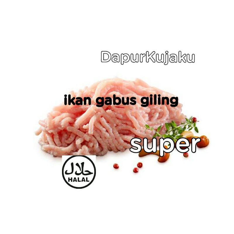 

ikan gabus giling 500 gram kualitas super/ tanpa es, lemak/cocok untuk MPASI