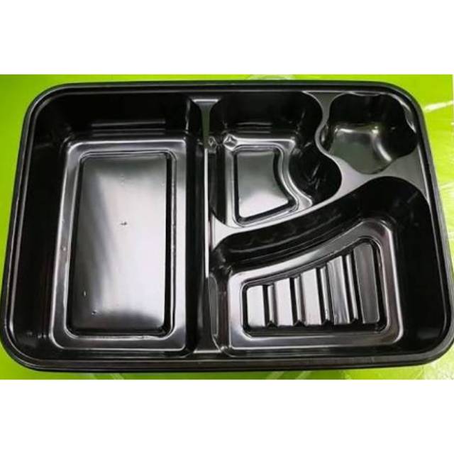 Jual Isi 25pcs 4s Warna Mika Bento 4 Sekat Box Bento Mika Lunch Box Tray Bento Shopee 0334