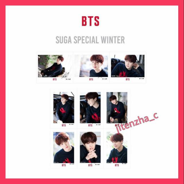 SIGNED POLAROID KPOP BTS SPECIAL WINTER