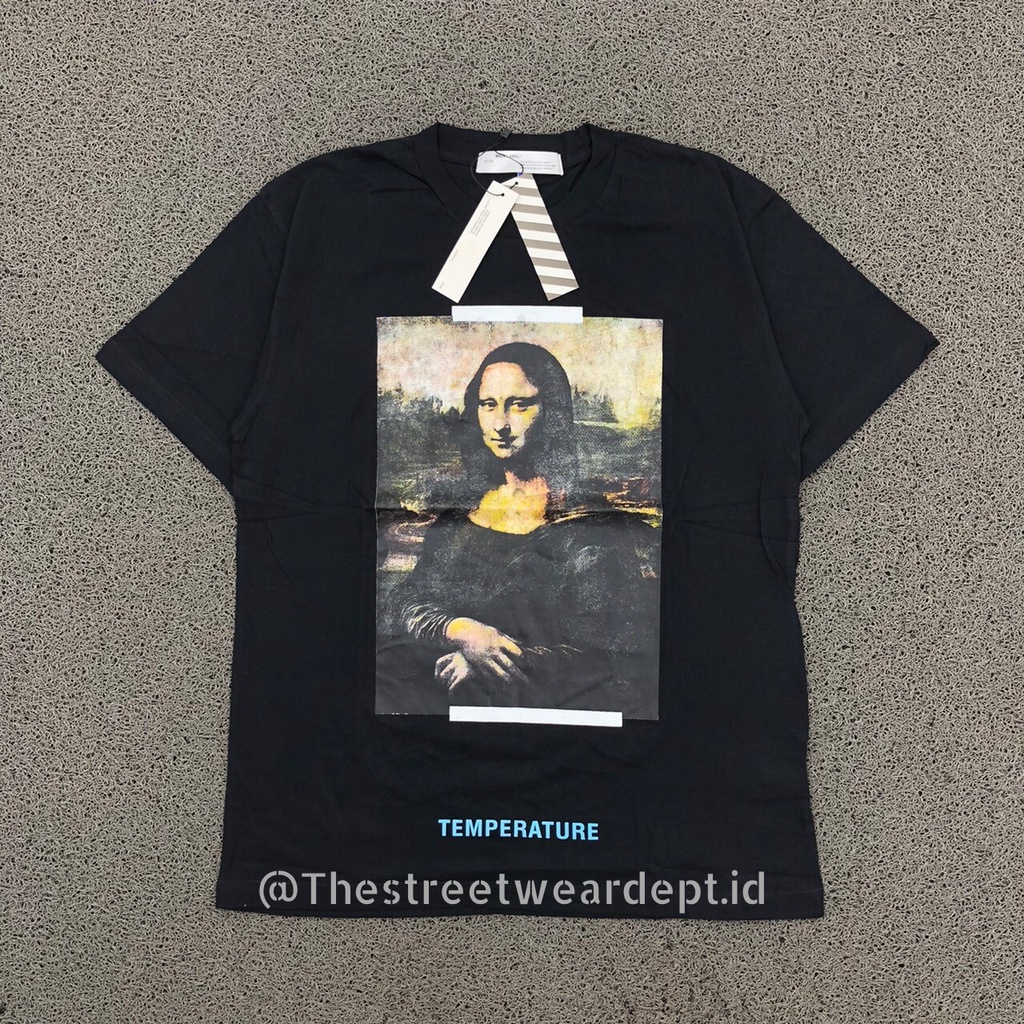 Kaos T shirt Tee Off White Monalisa Black