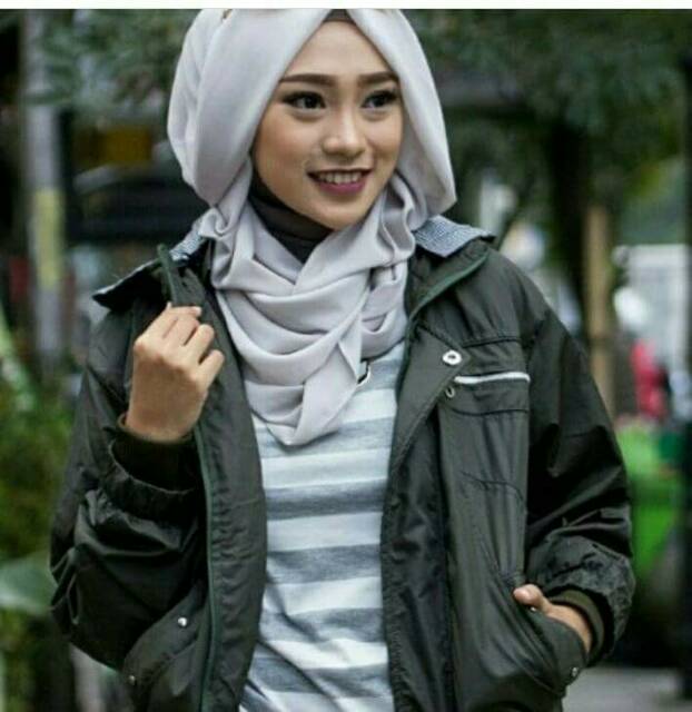 Jaket Taslan Wanita/Cewek Anti Air | OOTD Jaket Wanita Tebal Premium Quality!