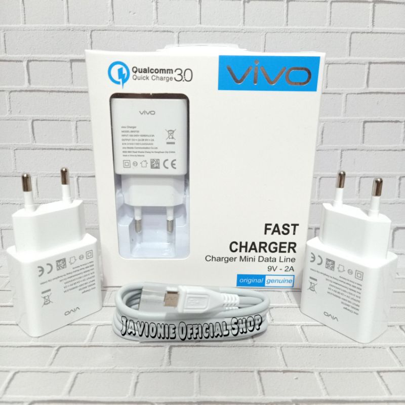 Charger Casan Cas VIVO Y91 Y91C Y93 ORIGINAL FAST CHARGING MICRO USB 18W