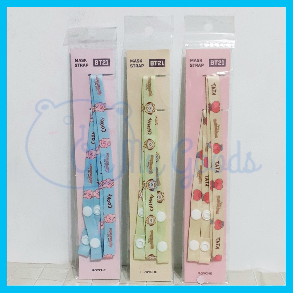 Official Mask Strap BT21 x LINE BTS BT21 Tali Masker