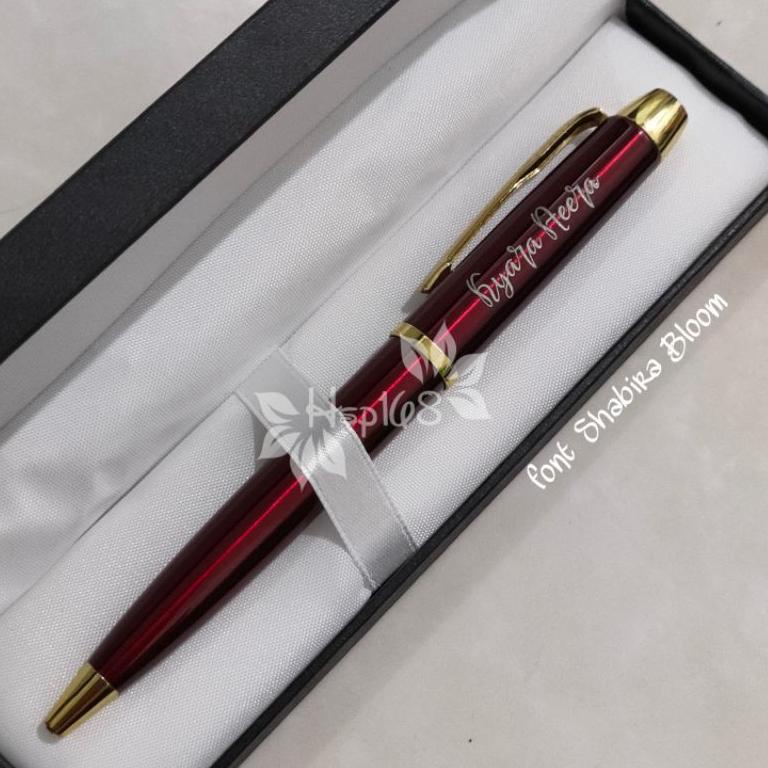 

(PROMO RCP96) PULPEN CUSTOM Klip Parker TW222 | Pulpen Metal | Free Custom LASER NAMA ⁑