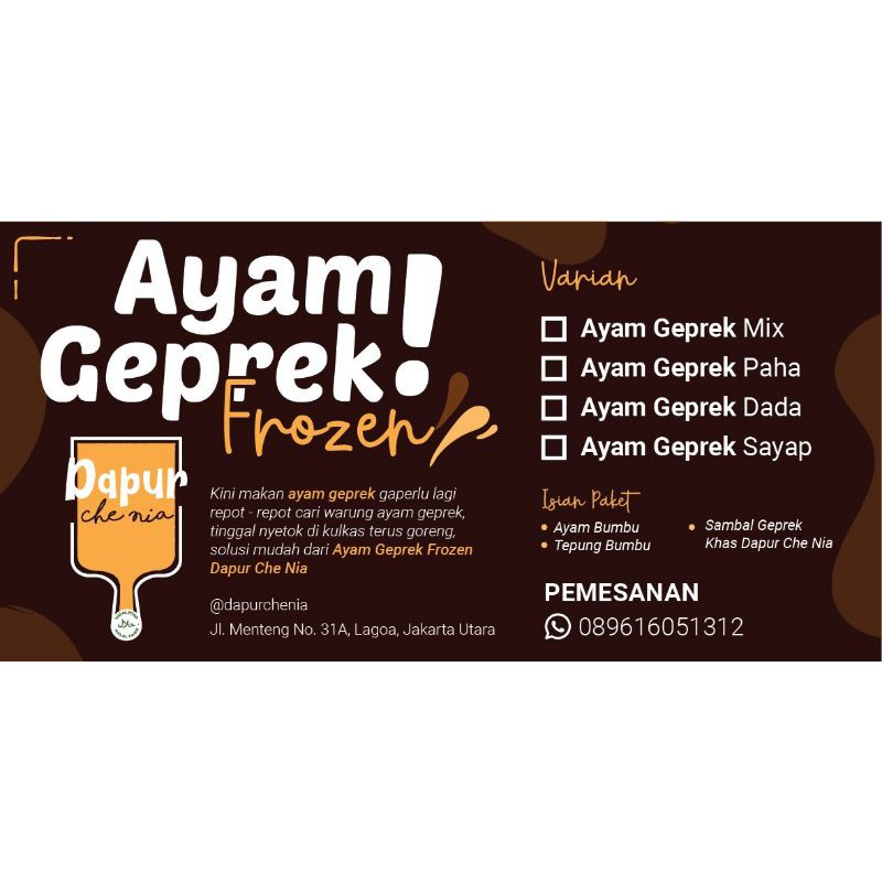 

ayam geprek Che nia