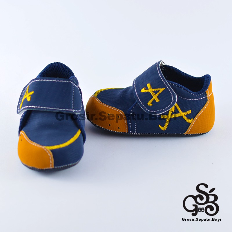 sepatu bayi baby shoes prewalker laki laki umur 2 - 14 bulan model casual A warna NAVY