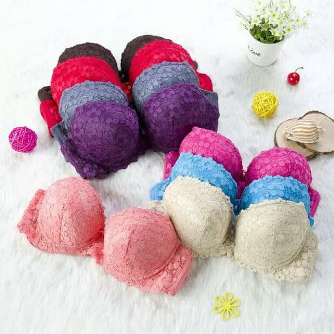 BH BRA BROKAT PUSH UP BRA TALLY 389 MURAH - 38