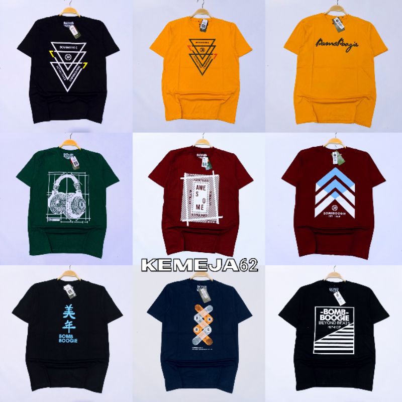 Baju Kaos Boombogie Pria keren