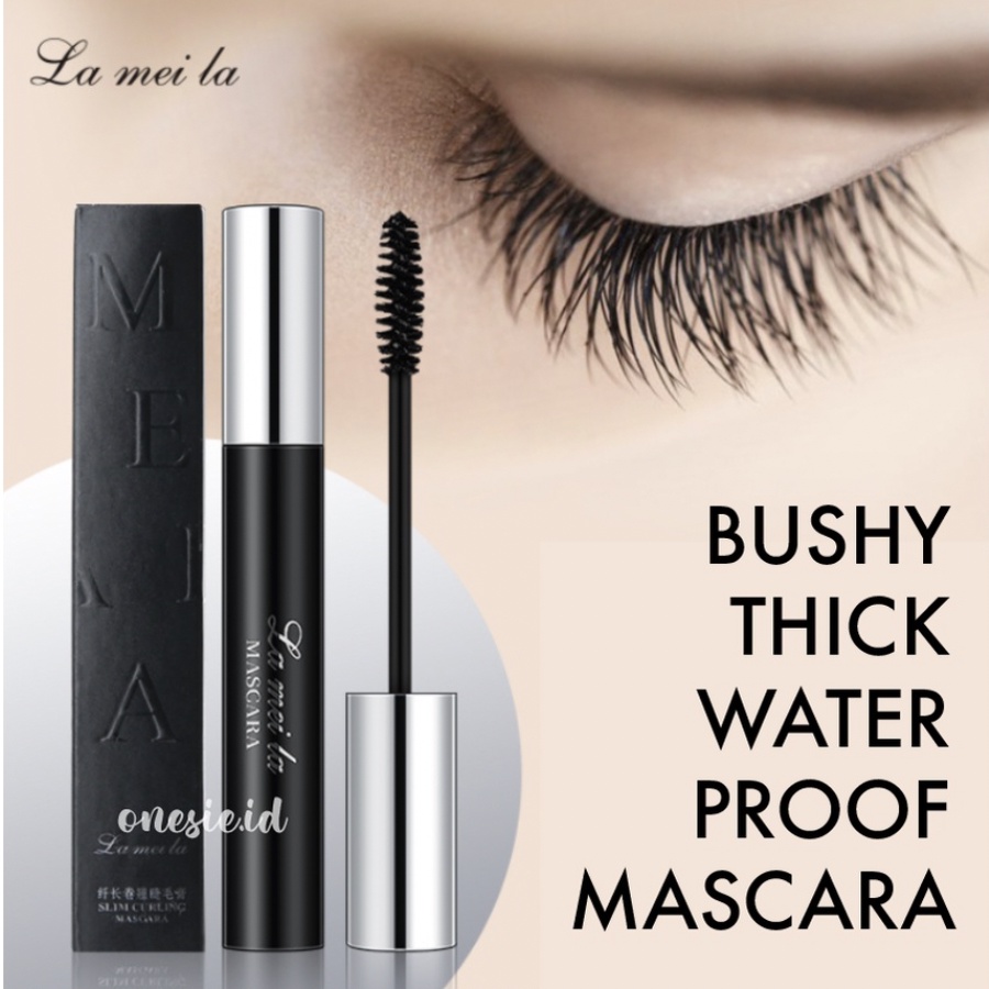 LAMEILA Maskara Black Silver Long Lasting Mascara Lash Slender Curling Waterproof LA097