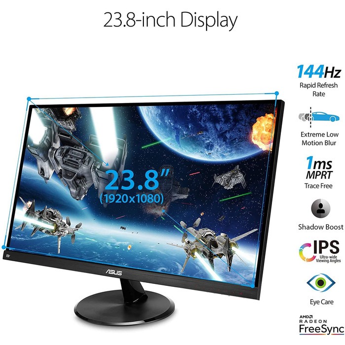 ASUS TUF VP249QGR 23.8inch 144Hz Full HD Adaptive Sync Gaming Monitor