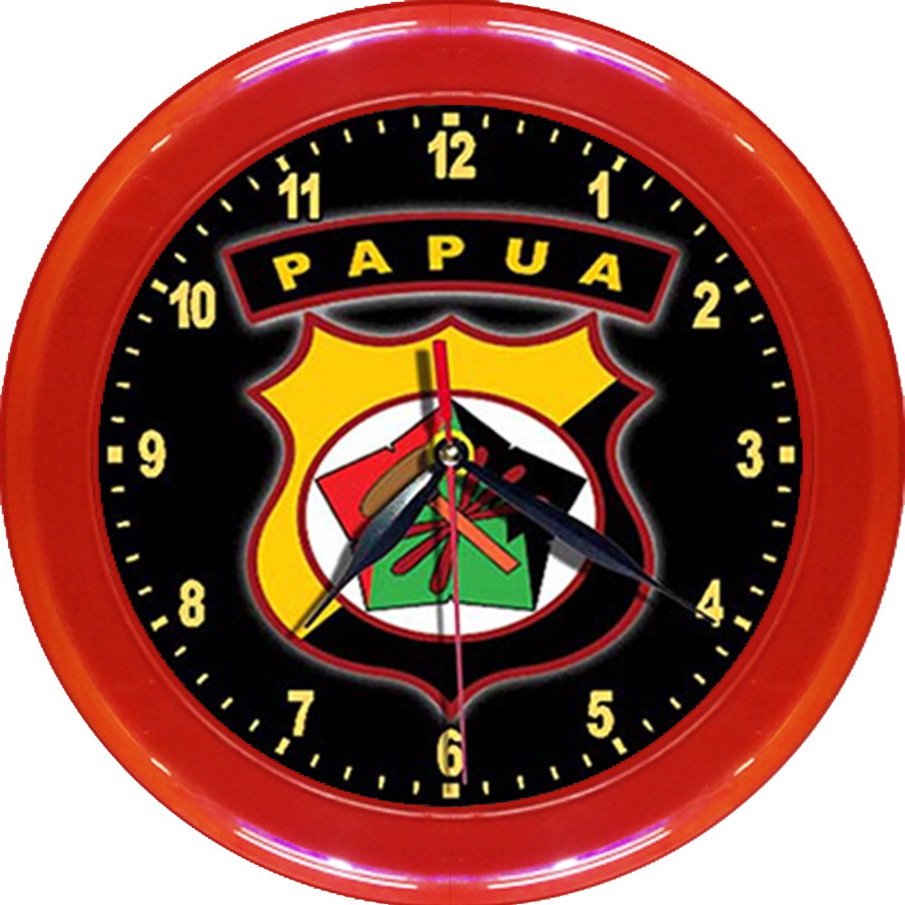 JAM DINDING POLDA KEPULAUAN RIAU   (DIAMETER 30CM)