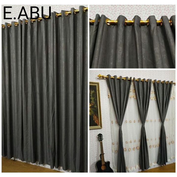 Gorden Emboss Smokring Motif Cantik 12 Lubang Ring Ukuran 135x230cm