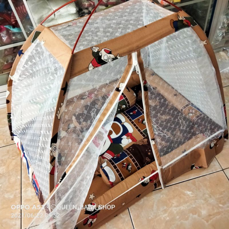 PUTRIBABY  SET KASUR KELAMBU TENDA BAYI Kasur Bayi Tenda Kasur Kolam Kasur Set Kelambu