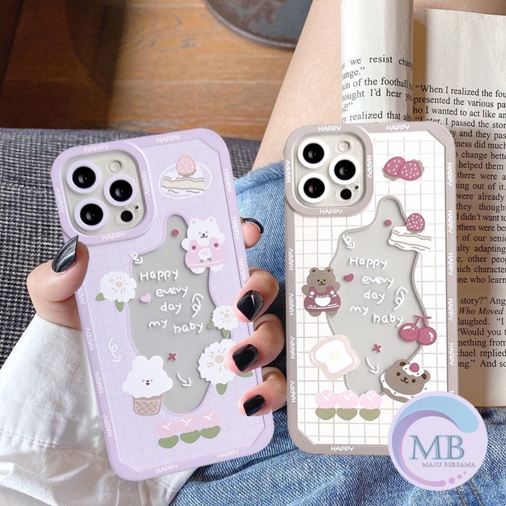 SS106 SOFT CASE DESAIN KUE STRAWBERRY CHERRY IPHONE 6 6S 6+ 6S+ 7 8 SE 7+ 8+ X XS XS MAX XR MB3623