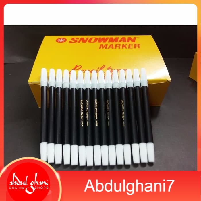 

Spidol Warna Hitam Kecil Merek Snowman (ecer/ harga per pcs)