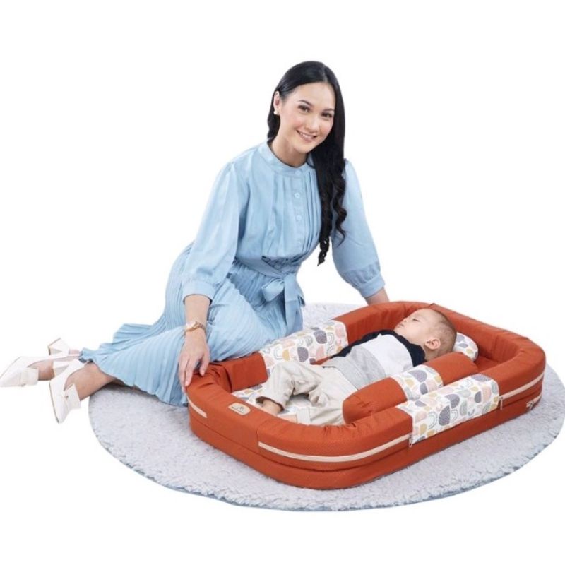 Moms Baby Kasur Bayi Kolam + Kelambu Wilona Series - MBK4018/Panna series mbk4019