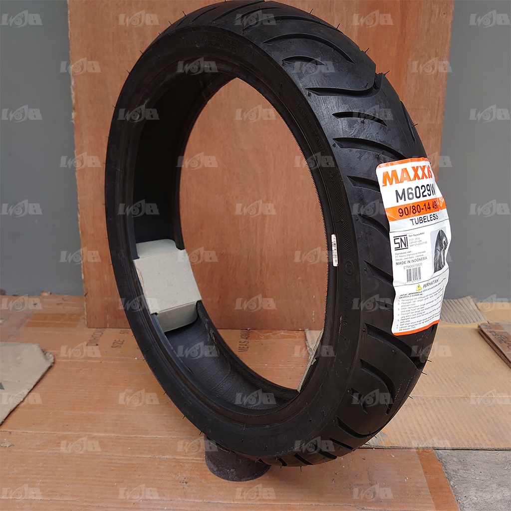 Maxxis M6029W 90/80-14 Ban Luar Tubeless Motor Matic Matik Universal Depan Belakang