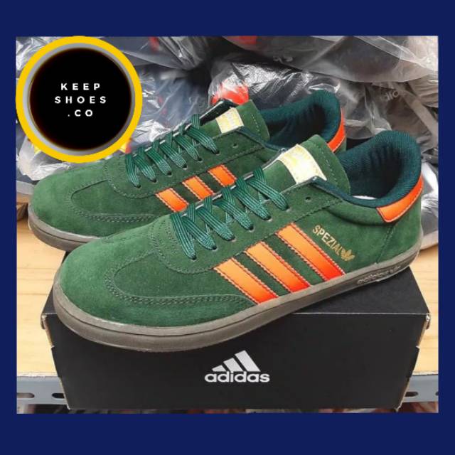 adidas spezial green orange