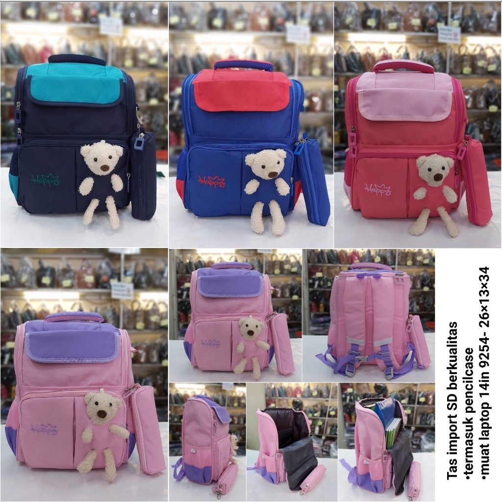 Tas import ransel sd anak perempuan anak laki