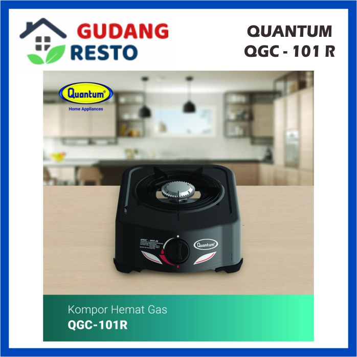 Kompor Gas LPG Quantum QGC 101R  / 101RB 1 Tungku / QGC 101 R / 101 RB / QGC101R / QGC101RB HEMAT ELPIJI QGC101 LPG