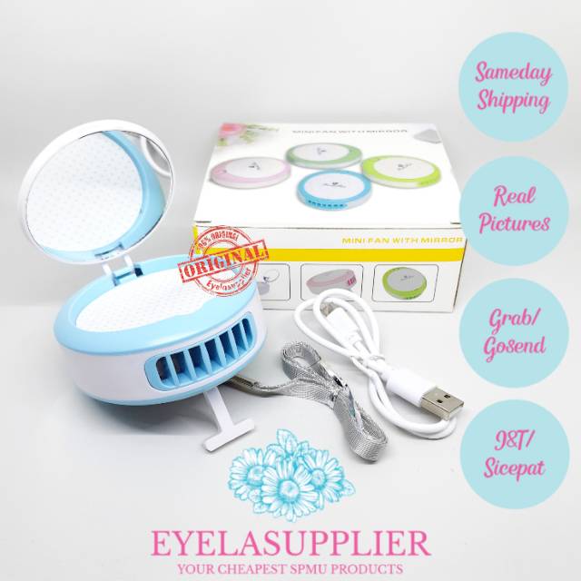 Blower Elektrik cermin mini air conditioning automatic fan untuk eyelash extension