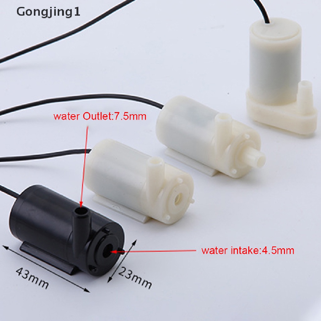 Gongjing1 Pompa Air Submersible Mini Micro DC 5V Tidak Berisik