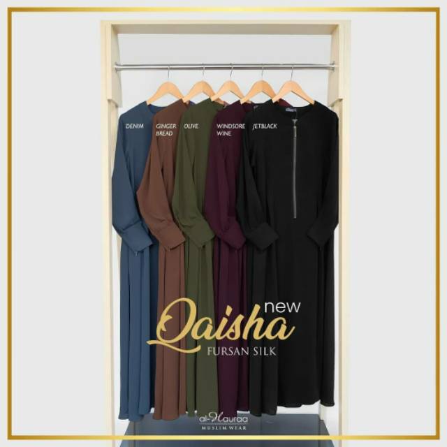 Gamis Qaisha New by Alhauraa - Gamis Fursan Silk