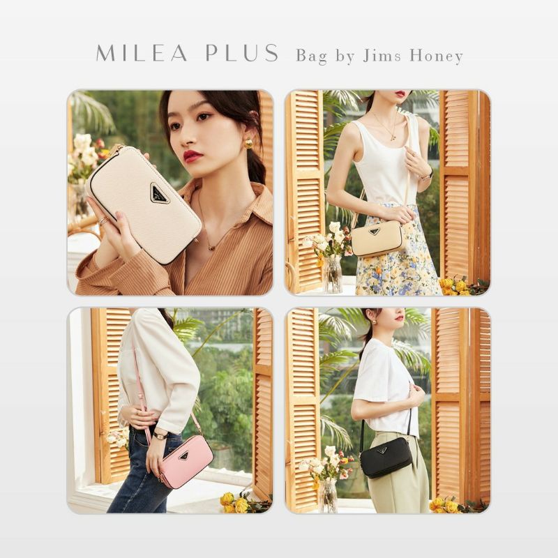 Milea Plus Tas Selempang Wanita Jims Honey Original Free Box realpic cod Kado official Store