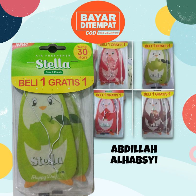 STELLA FUN &amp; FRESH BELI 1 GRATIS 1 parfum mobil karakter/pengharum ruangan