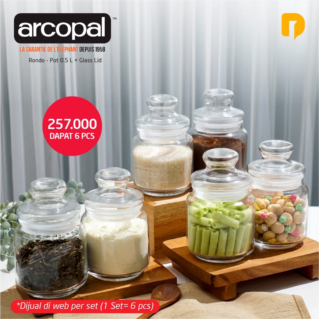 Arcopal Rondo Pot - Toples Penyimpanan Berkualitas