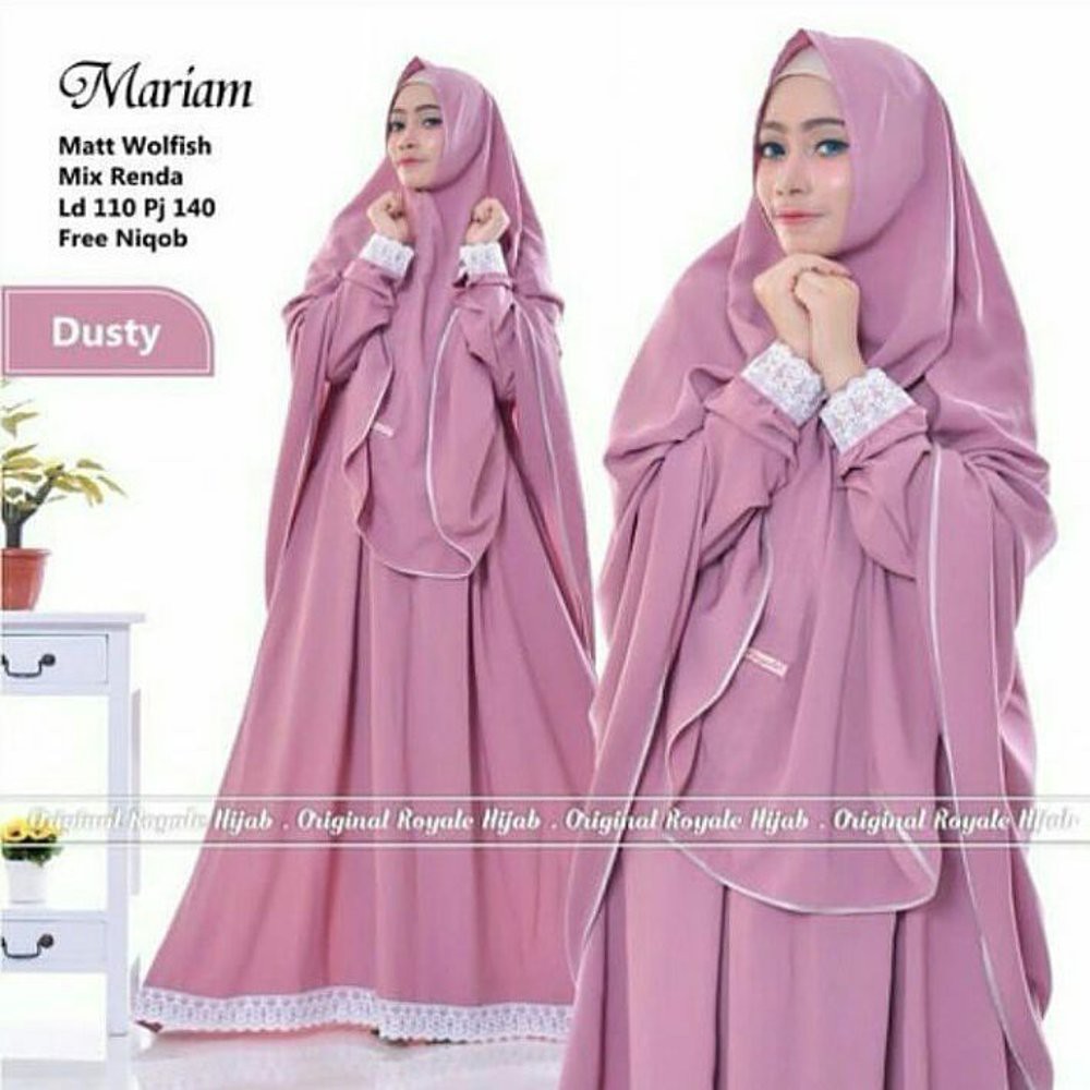 Baju Muslim Gamis Maryam Syari