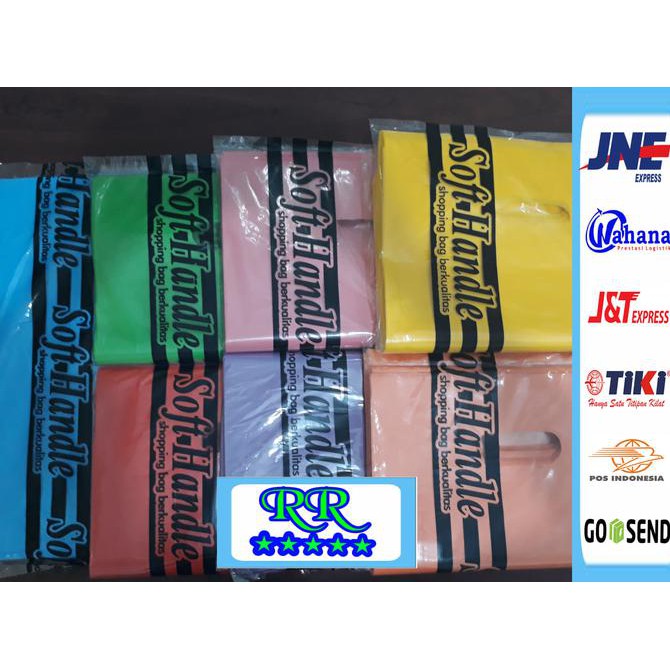 

Shopping Bag 20 X 30 Cm @ 100 Lbr Kantong Baju Soft Handle Oval Polos
