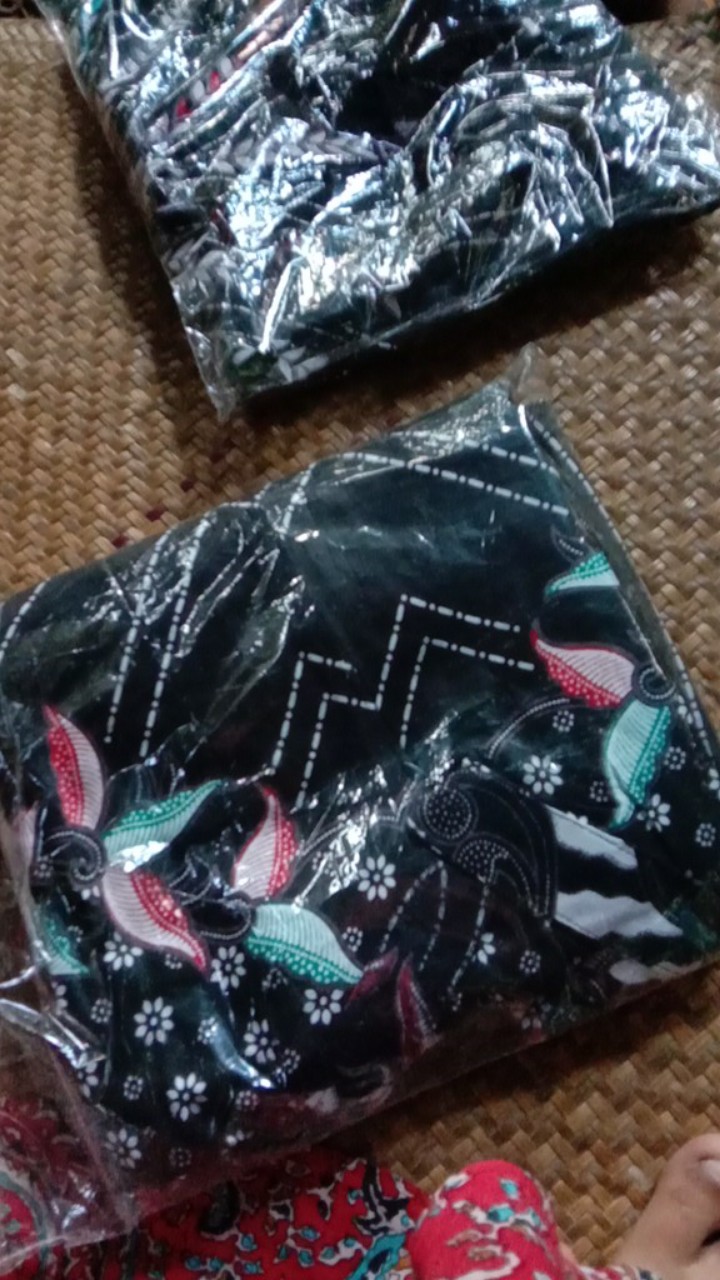 Batik Couple Keluarga Sania Ruffle Ori Ndoro Jowi Dnt Prasasti Abu