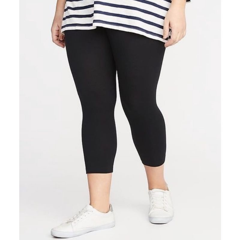 LEGGING PENDEK 7/8 JUMBO FIT TO XXXL 100KG / CELANA LEGING 7per8 BIG SIZE LEGING POLOS